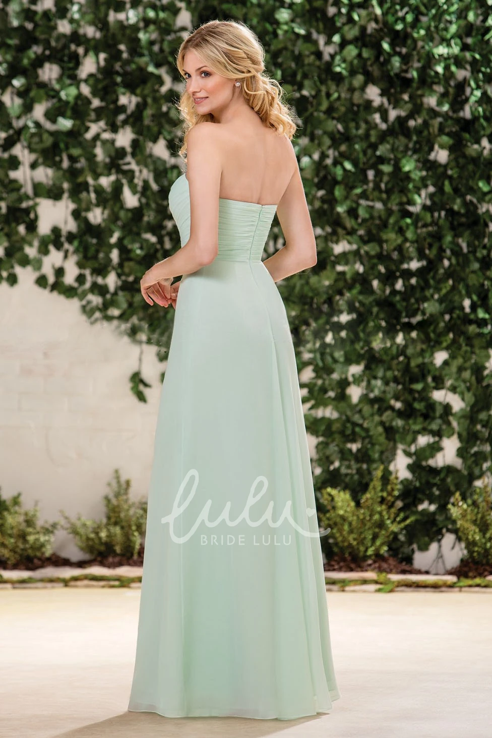 Sweetheart A-Line Bridesmaid Dress with Asymmetrical Ruches Classy Prom Dress