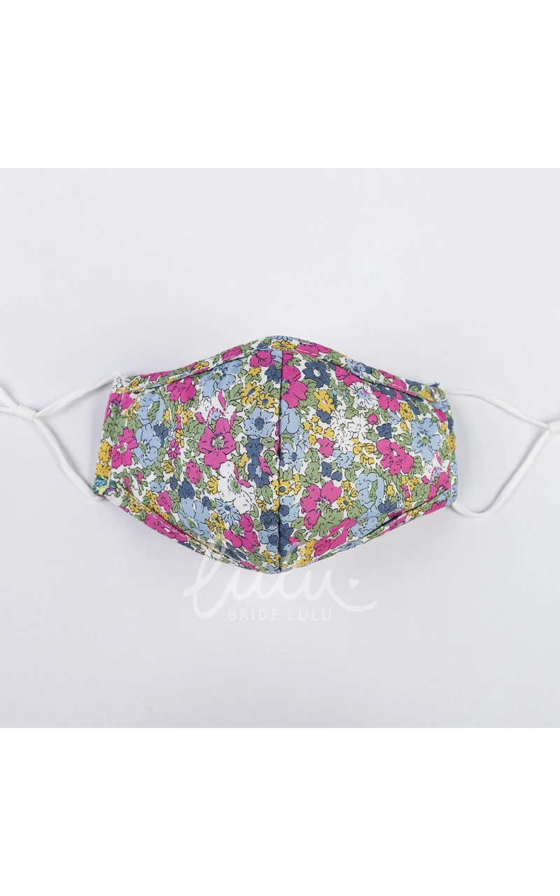 Non-medicial Floral Printed 3 Colors Cotton Reusable Face Mask