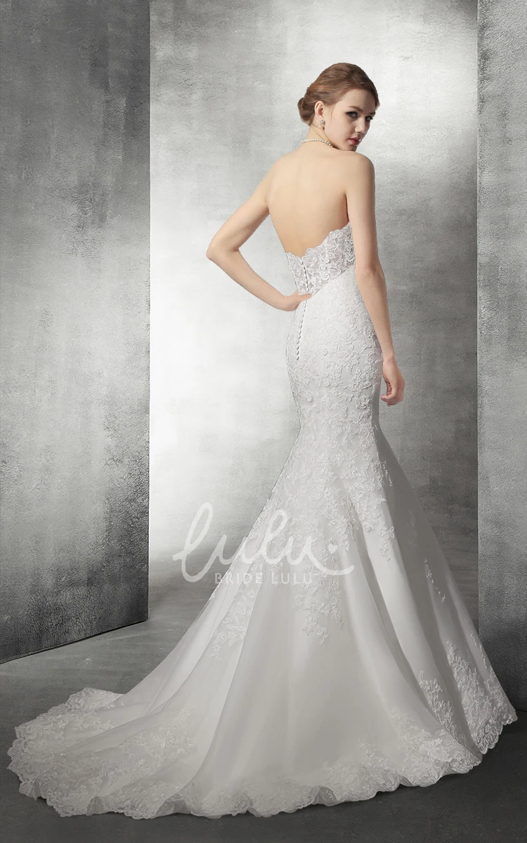 Sweetheart Mermaid Wedding Dress with Delicate Lace Detail