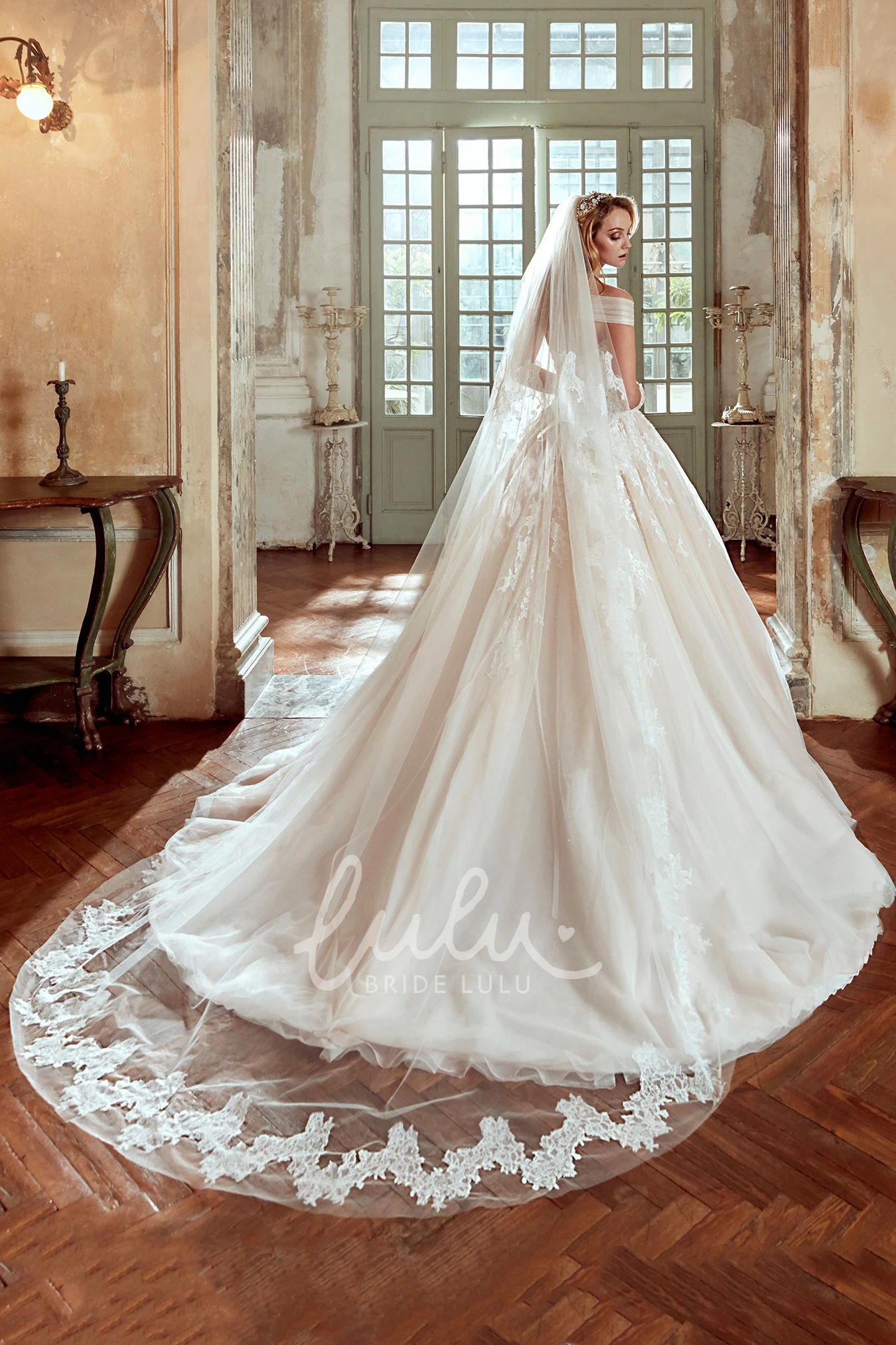 Princess Wedding Dress With Tulle Straps and Lace Corset Unique Wedding Dress Women Elegant