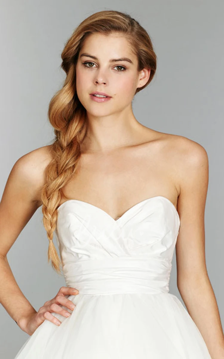 Tulle Ball Gown with Sweetheart Neckline and Ruched Waist