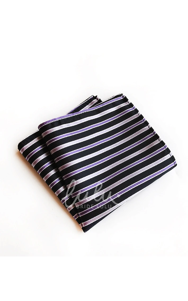 Striped Printing Pocket Square-11 Color Options