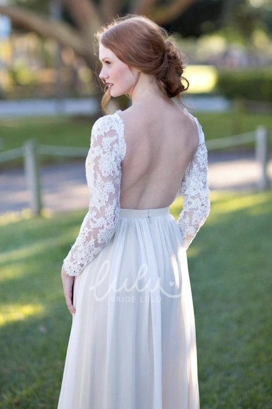 A-Line Lace Bodice Tulle Winter Wedding Dress Romantic Bridal Gown
