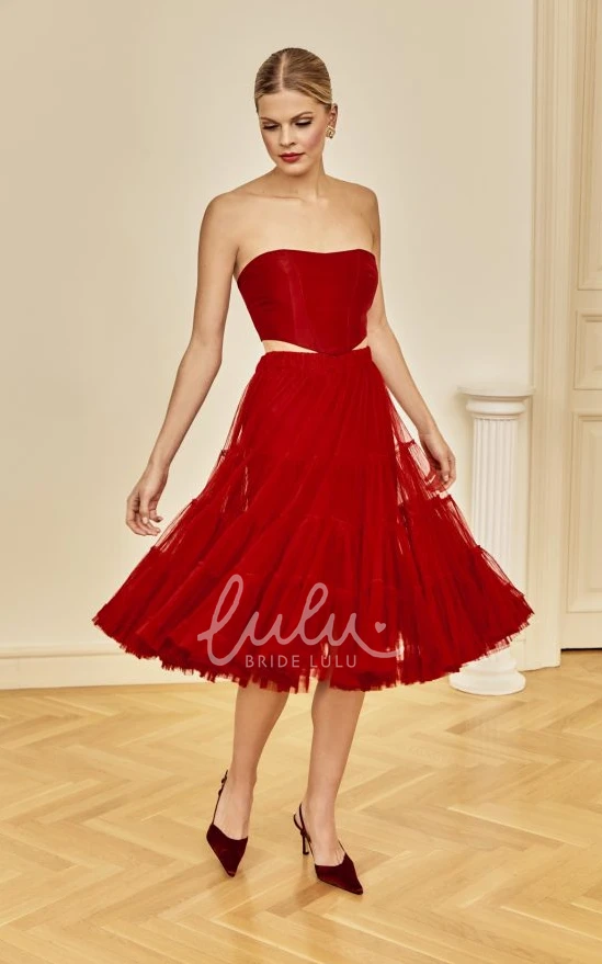 Two Piece Off-the-shoulder Taffeta Prom Dress Sexy Women's Formal Gown