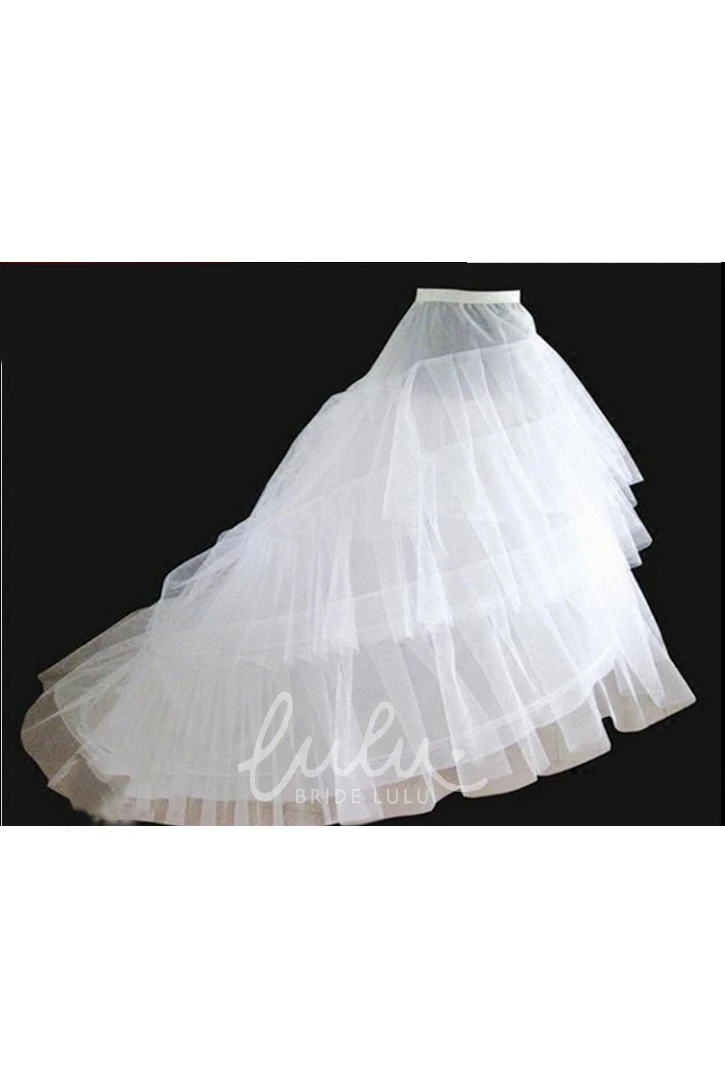Trailing Hard Mesh Petticoat for Wedding Dresses