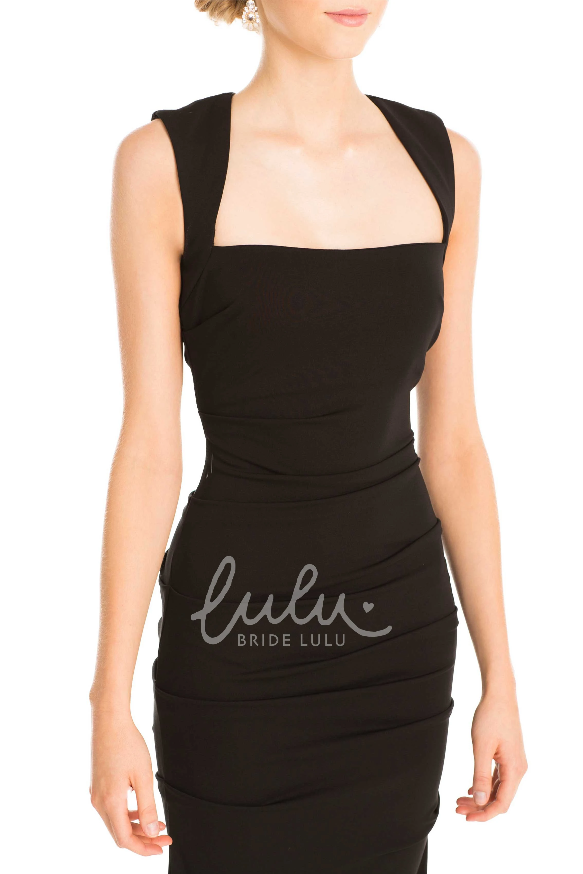 Chiffon Cap Sleeve Multi-Color Bridesmaid Dress with Keyhole Pencil Style