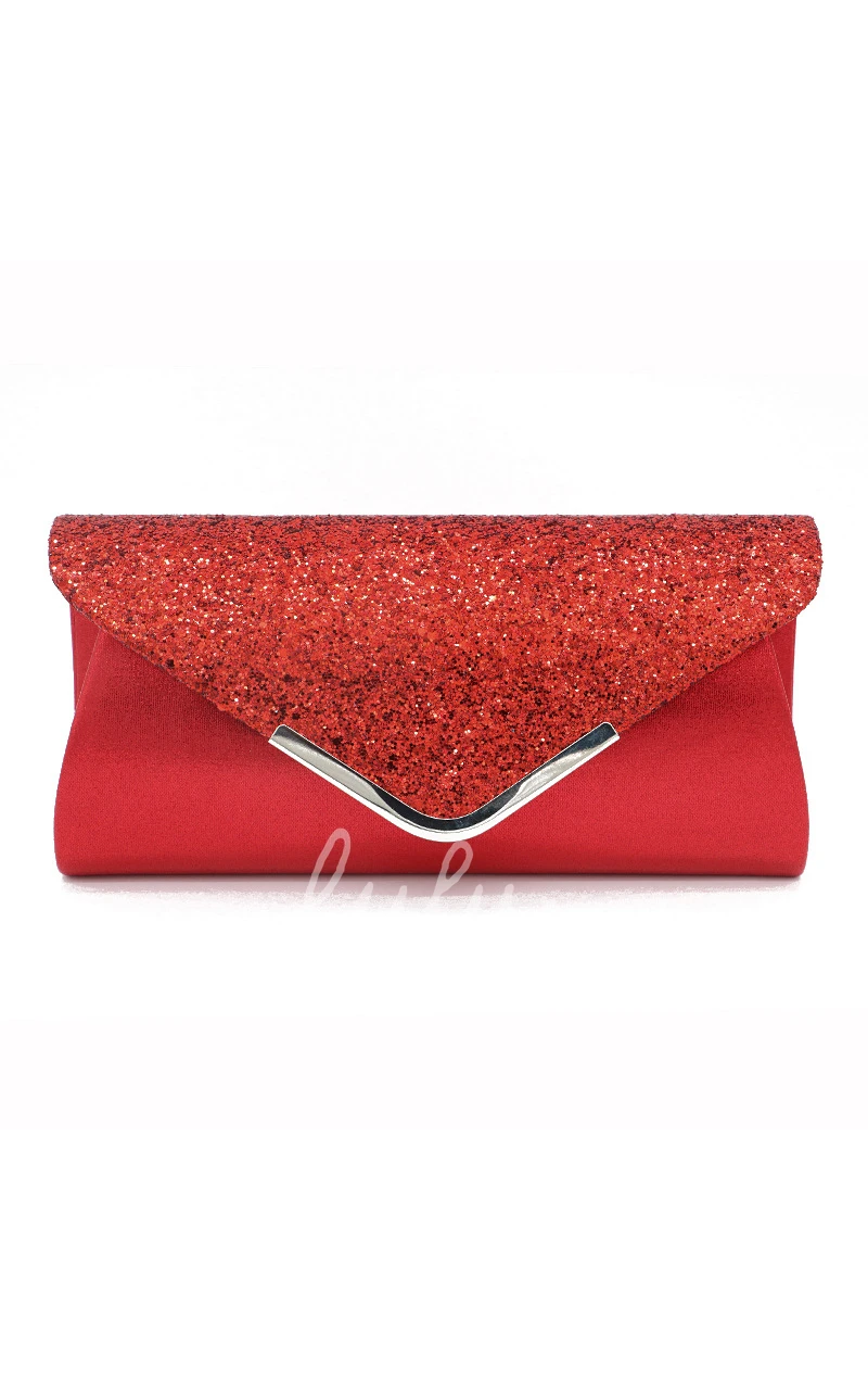Sequin Flap Envelope Clutch