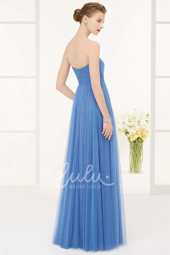 Tulle A-line Dress with Waist Flower Formal Dress