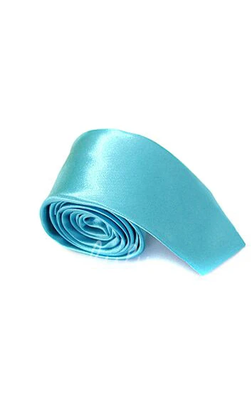 Plain Satin Skinny Tie-16 Color Options
