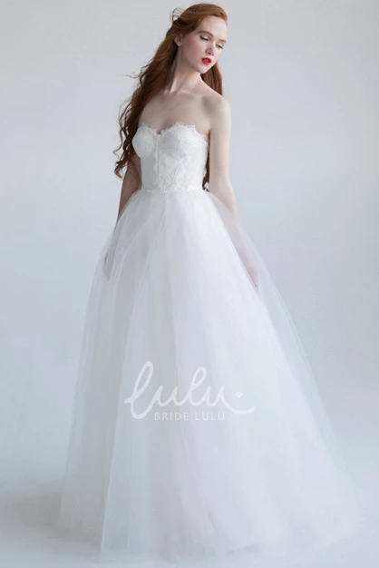 A-Line Tulle Lace Wedding Dress Sweetheart Elegant 2025 Women