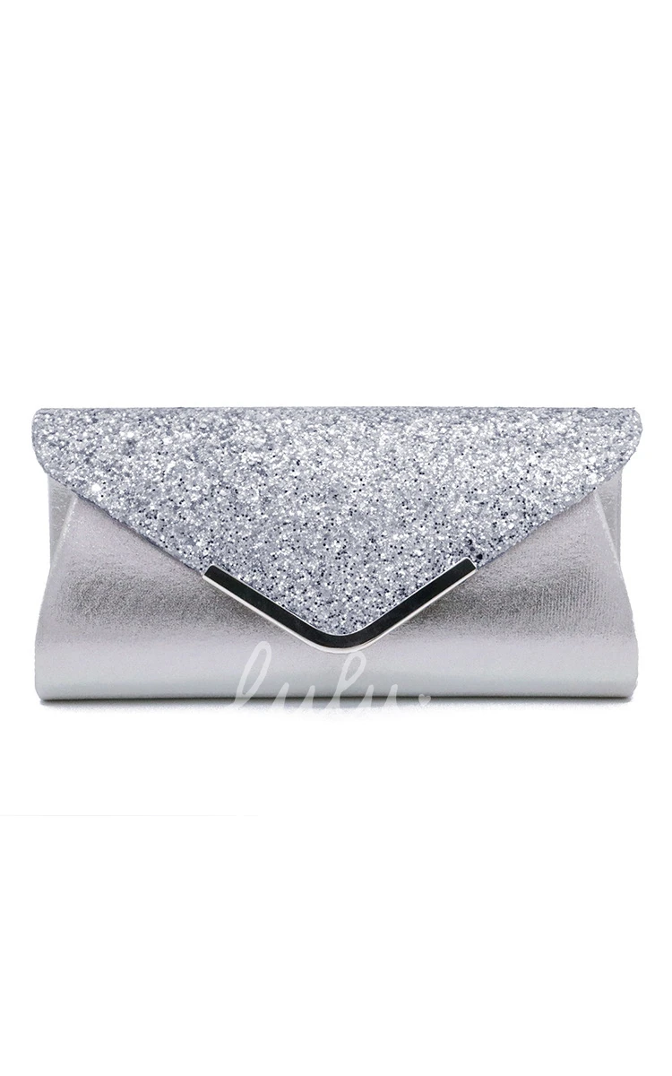 Sequin Flap Envelope Clutch