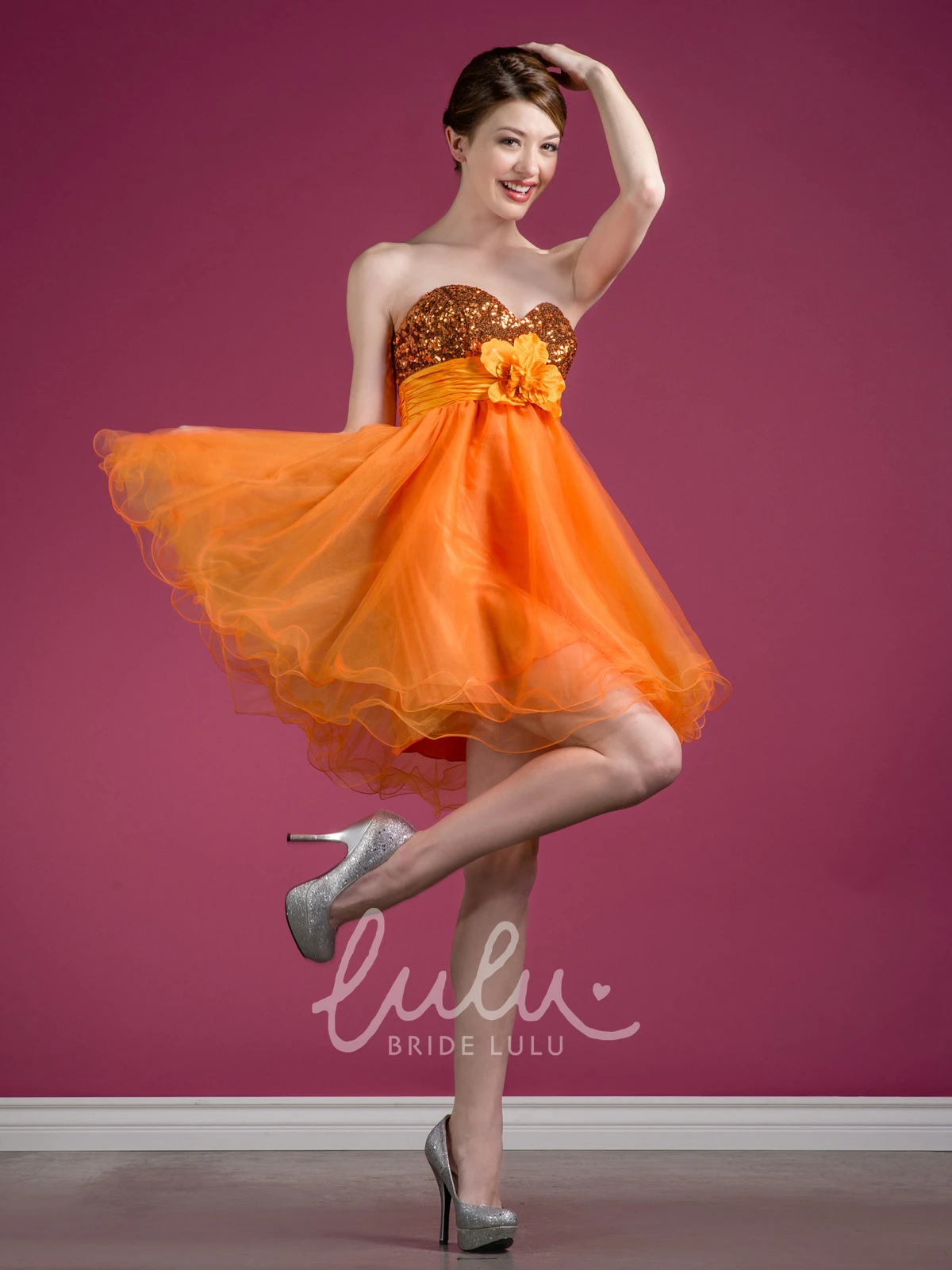 Muti-Color A-Line Sweetheart Tulle Dress with Sequins for Parties