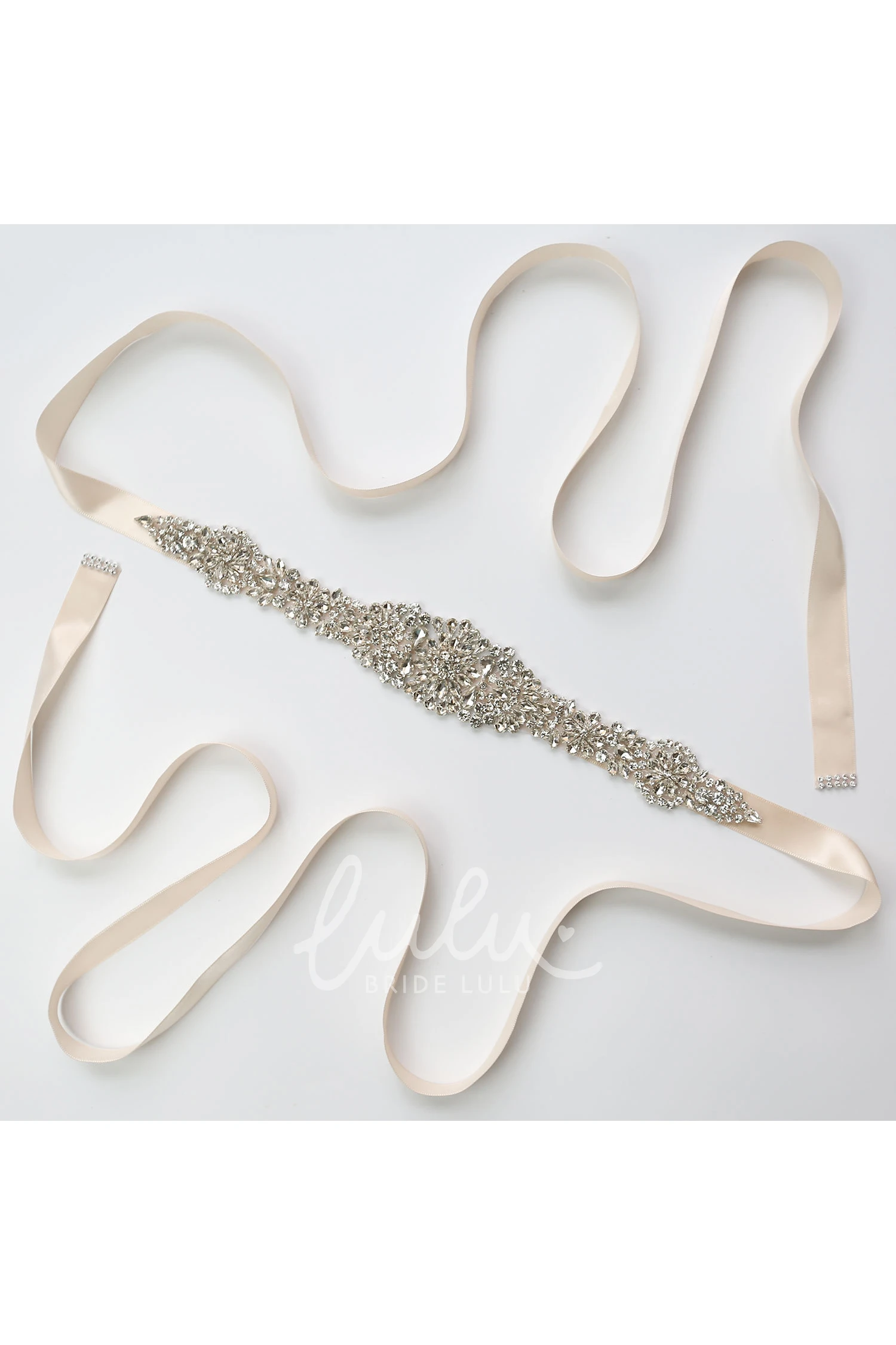 Beaded Satin Belt Bridesmaid Dress Accessory