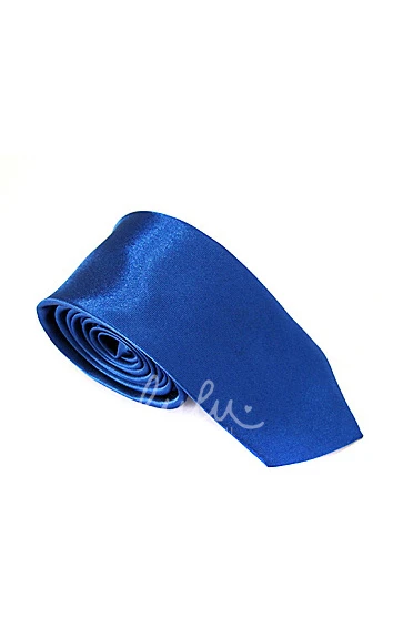 Plain Satin Skinny Tie-16 Color Options