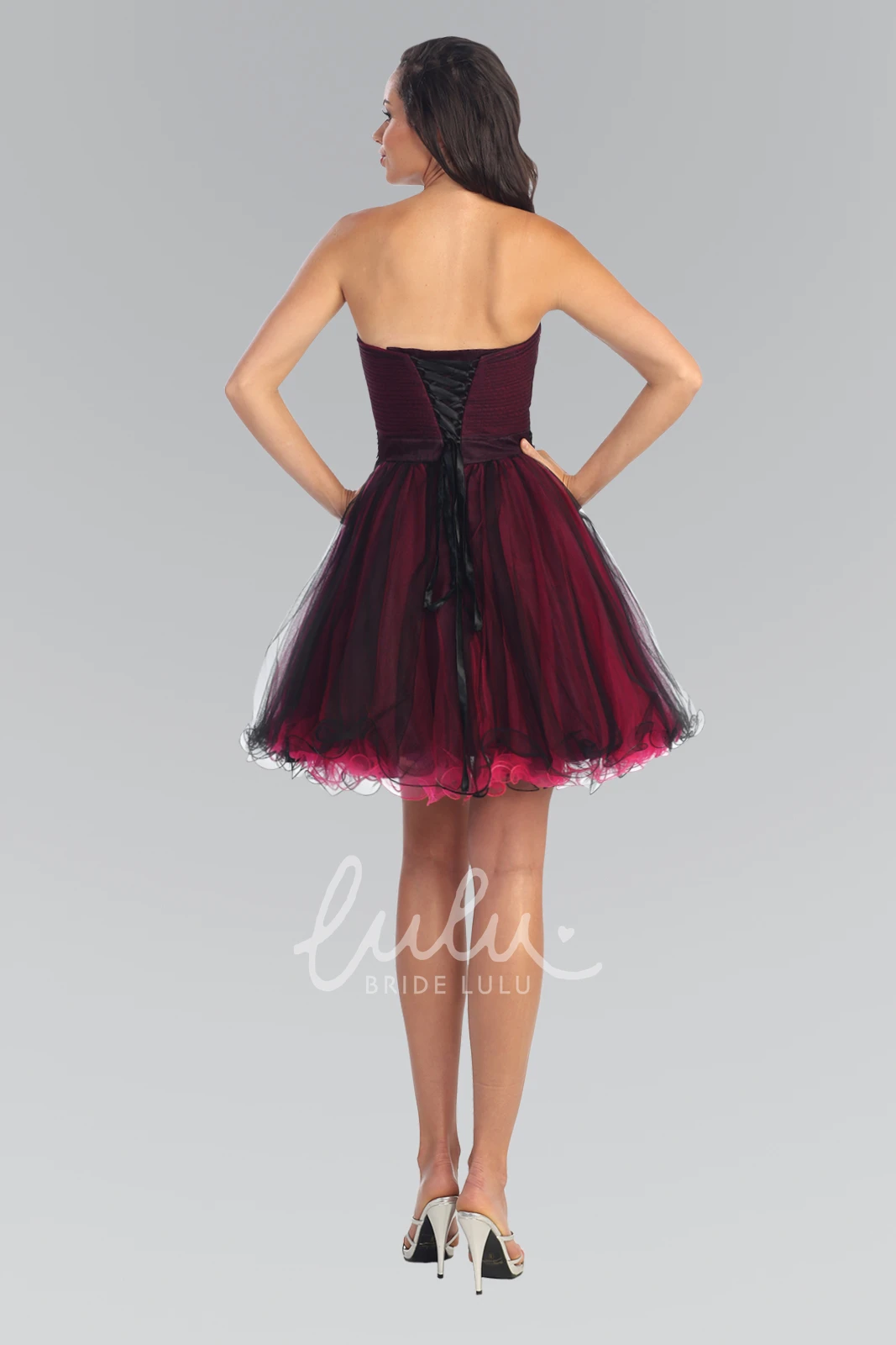 Sweetheart Tulle Ruched A-Line Formal Dress with Waist Jewelry
