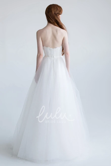 A-Line Tulle Lace Wedding Dress Sweetheart Elegant 2025 Women