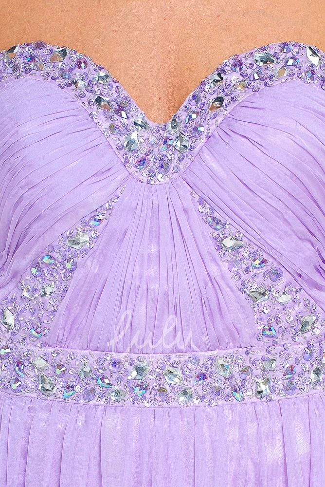 Beaded Sweetheart Chiffon Sleeveless Prom Dress Elegant Women's Dress