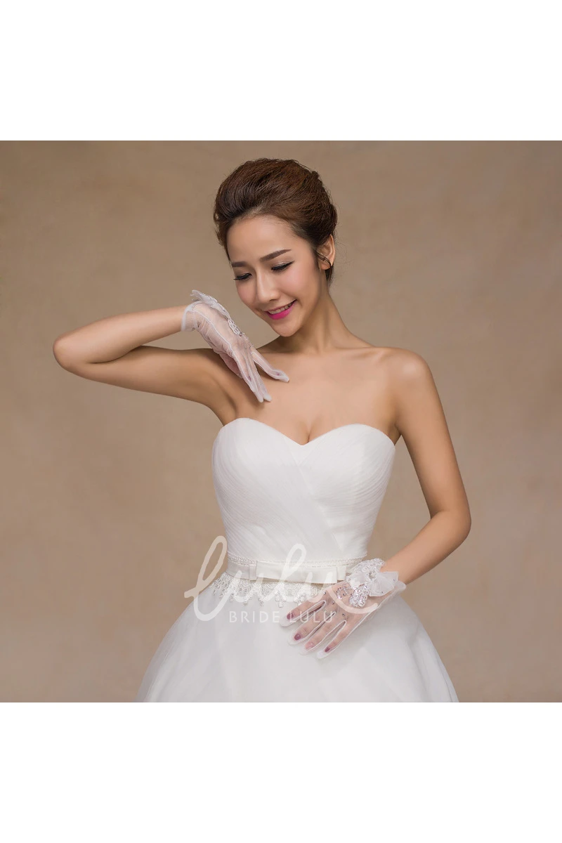 Flowy Lace Thin Mitts Bridesmaid Dress Accessory