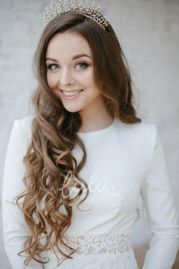 Sheath Dress with Appliqued Waist Bateau Long Sleeve Classic