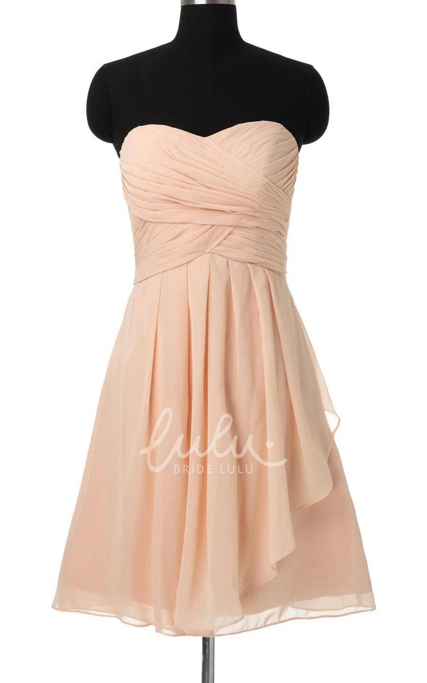 Sweetheart Chiffon A-line Prom Dress