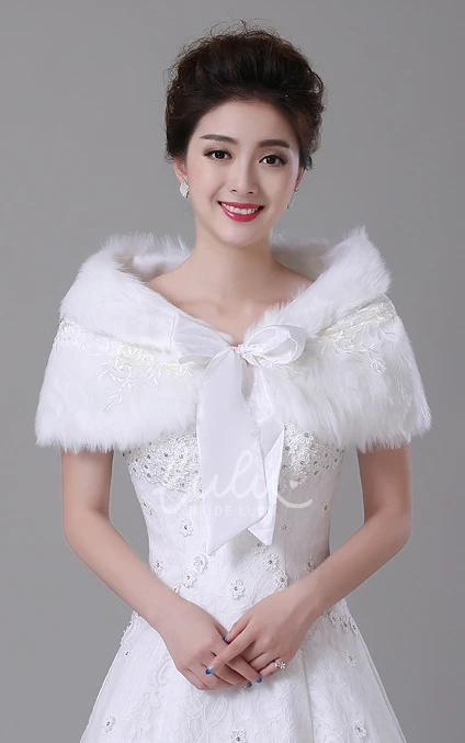 Thick Fur Coat for Weddings