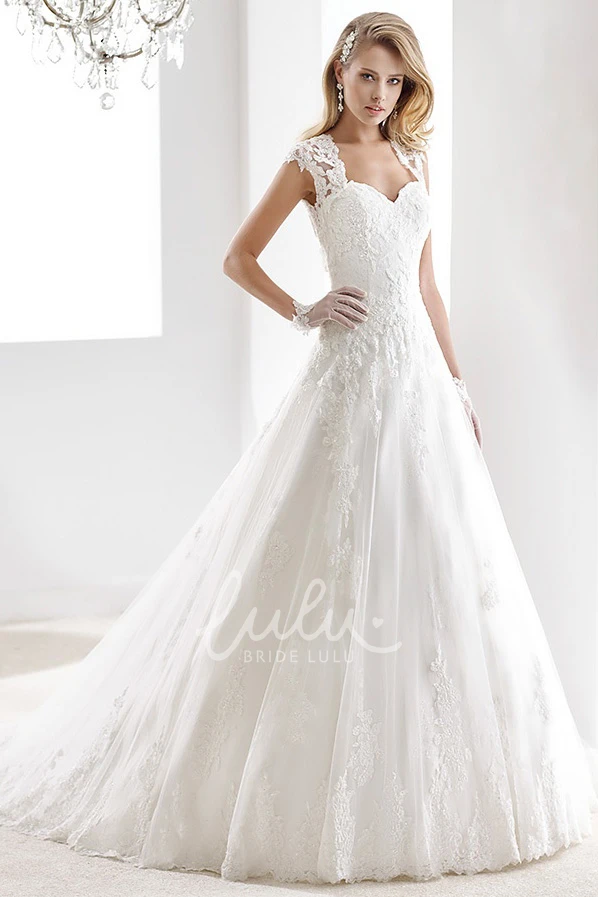 Sweetheart Mermaid Lace Wedding Gown with Bow Shoulder Detail and Open Back
