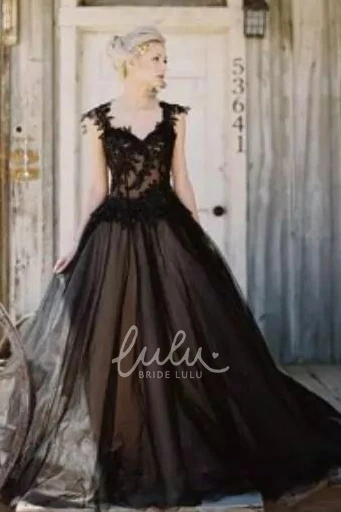 Straps Ball Gown Wedding Dress with Lace Appliques and Beading