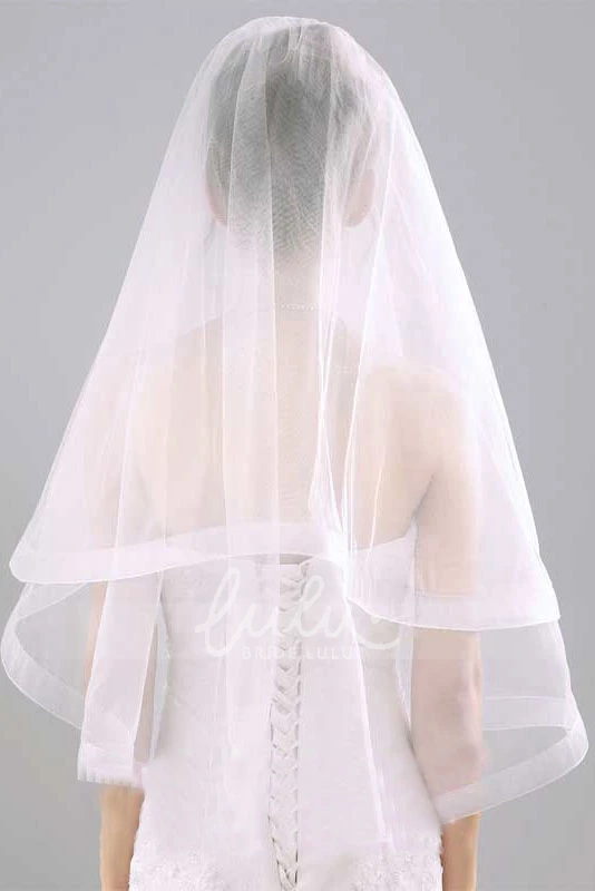 Tulle Shoulder Bridal Veil with Hair Comb Unique and Classy Wedding Dress Accessory