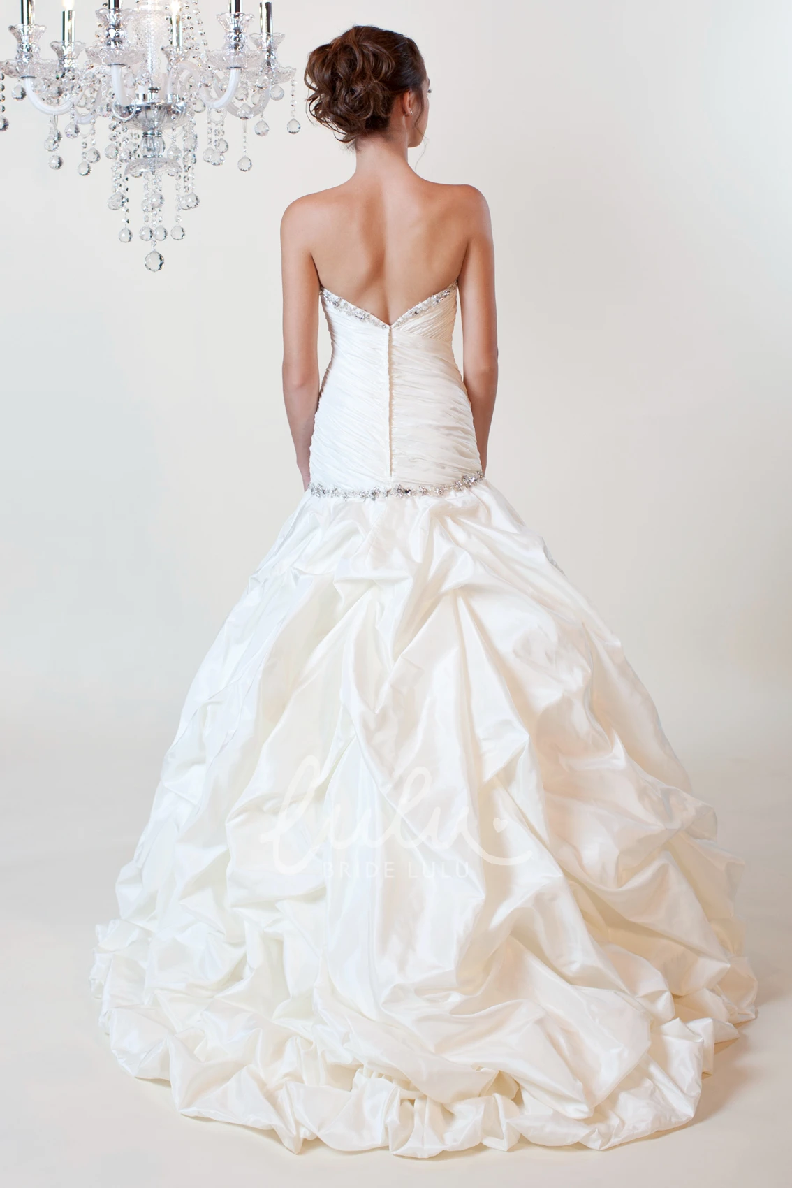 Sweetheart Taffeta Wedding Dress with Beading Ball Gown Style