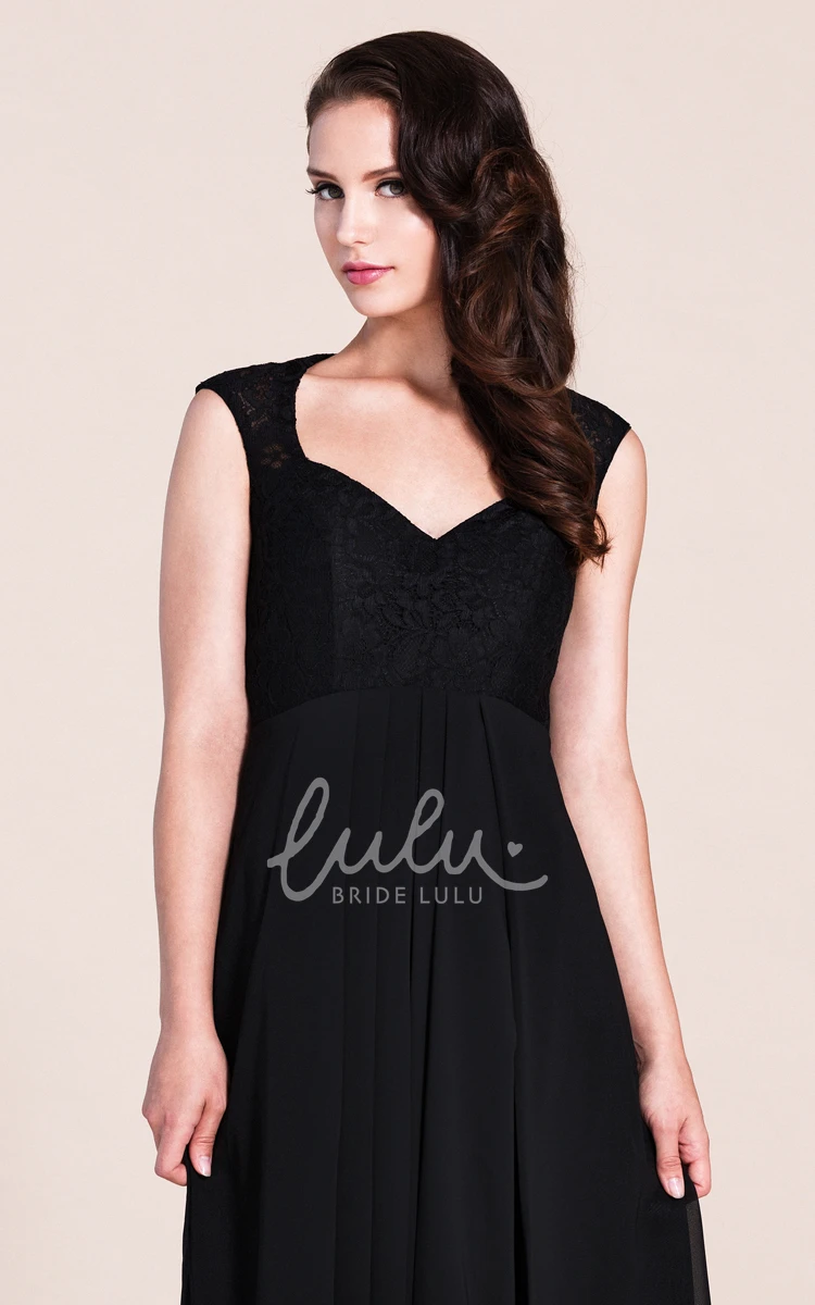 Illusion Back Long Plunging Neck Bridesmaid Dress in Elegant Style