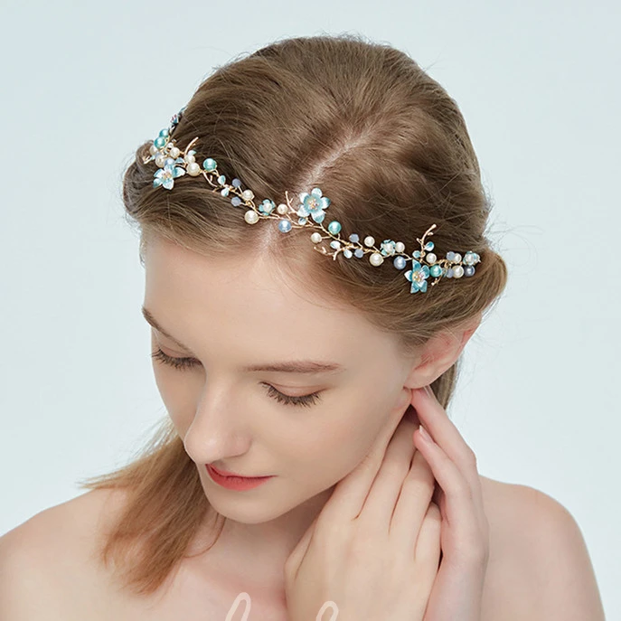 Forest Style Headbands with Beads and Flowers