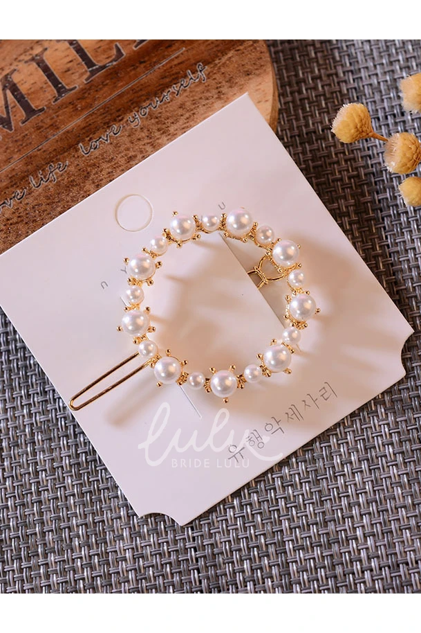 Romantic Hair Clip in Heart/Crown Shape for Weddings