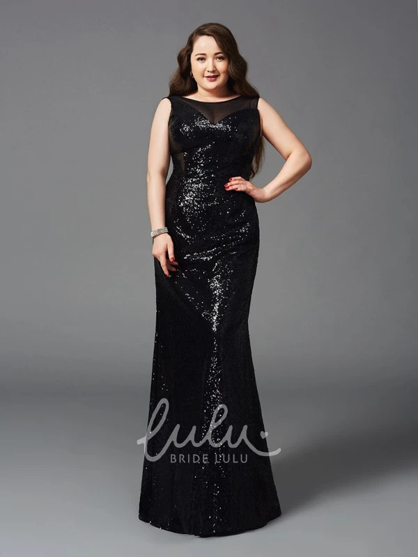 Mermaid Sequins Keyhole Prom Dress