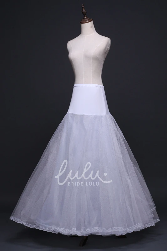 Double Layer Lace Mesh Petticoat Dress for Weddings