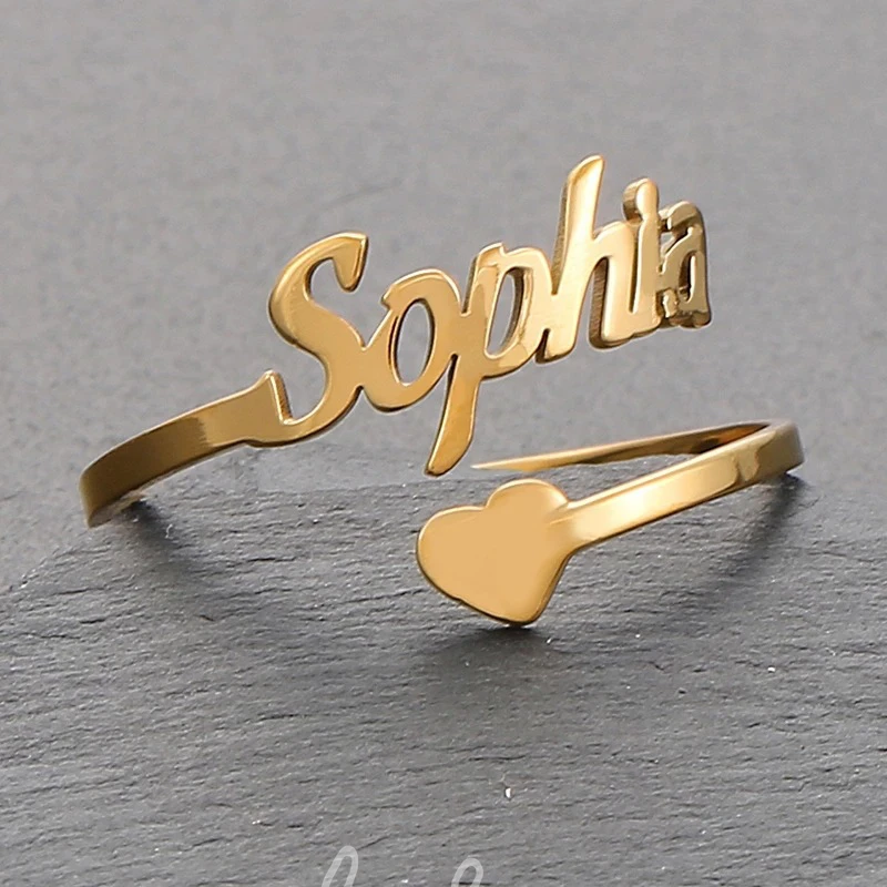 Chic Personalised Stainless Steel Ring