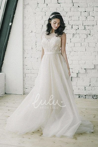 Romantic Lace Wedding Dress with Tulle by Belardi Weddings