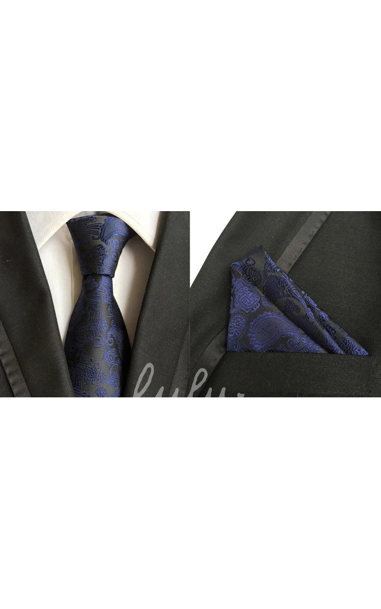 Satin Wide Tie and Pocket Square Combo-11 Color Options