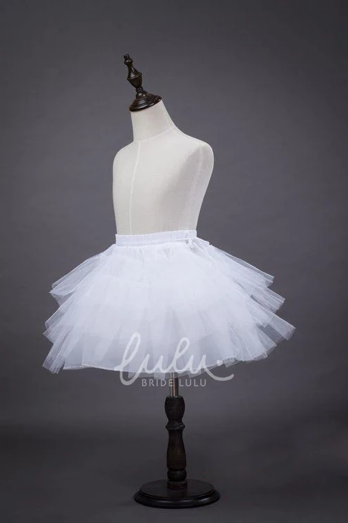 Three-layer Net Flower Girl Petticoat Dress for Weddings