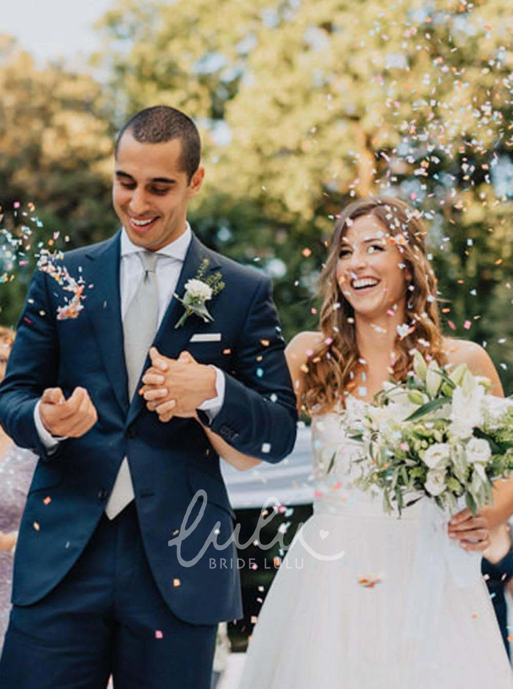 Sweetheart Lace Tulle Open Back Wedding Dress Bohemian A Line Style