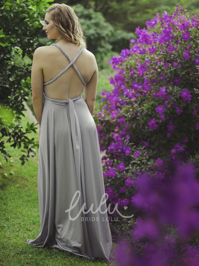 Halter Sleeveless Chiffon Bridesmaid Dress with Ruching and Straps