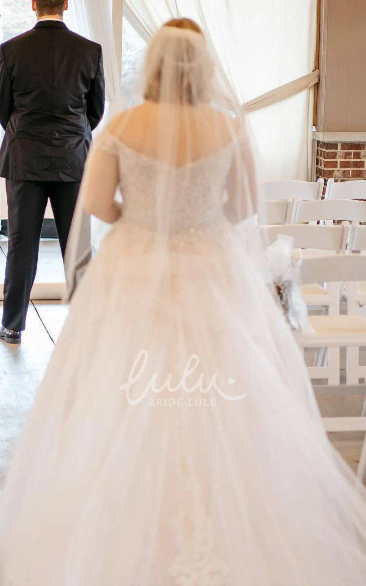 Sexy V-neck Straps A-Line Floor-length Sequins Plus Size Country Wedding Dress