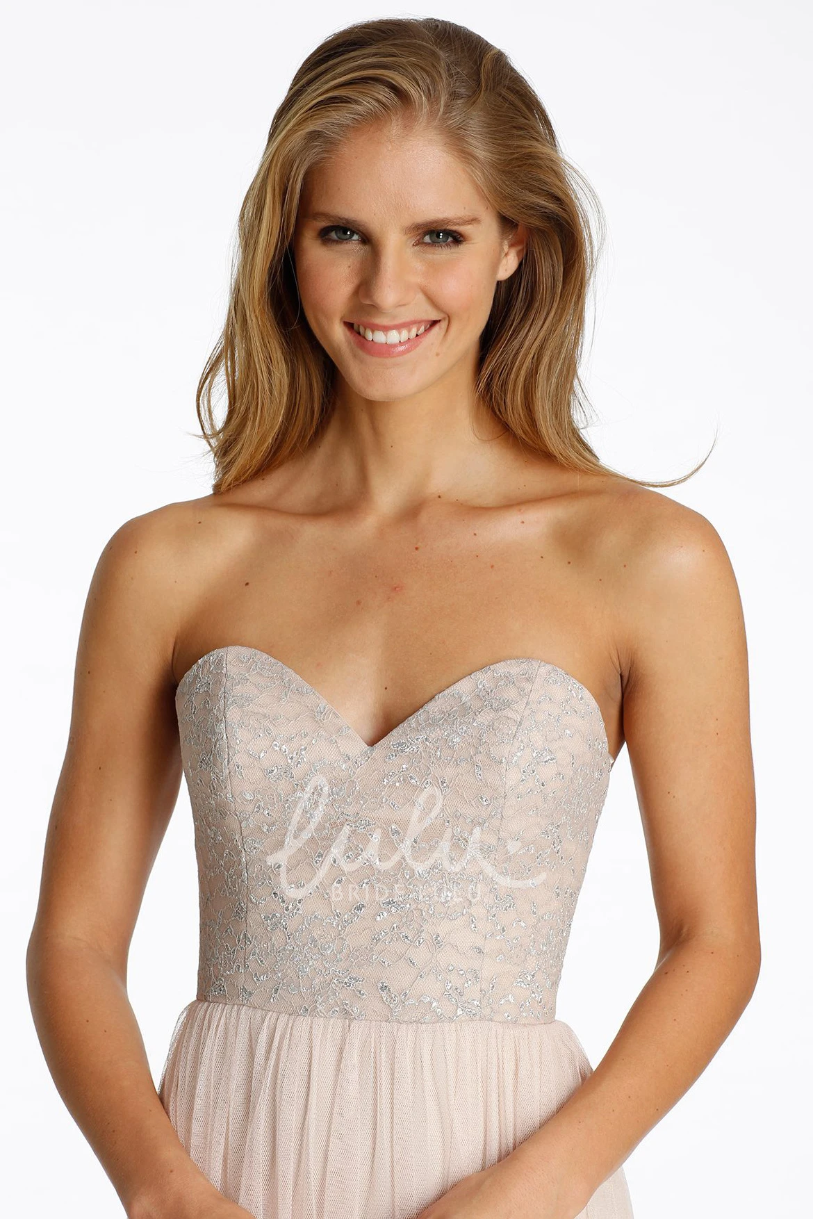 Sweetheart Tulle Bridesmaid Dress with Beading and Low-V Back