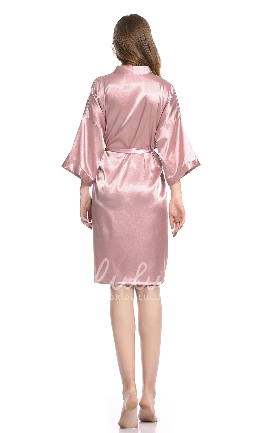 Plain Bride Bridesmaid Short Robe