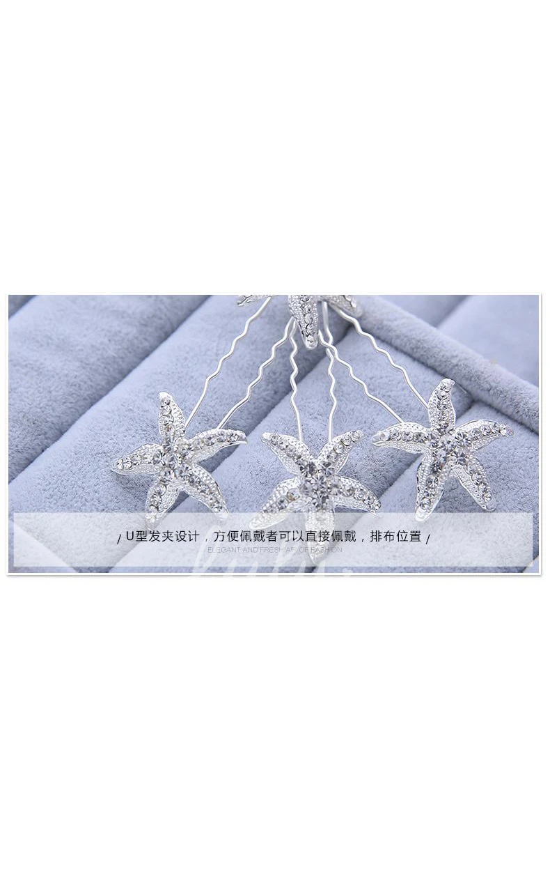 Rhinestone Bridal Hairpin Elegant Wedding Jewelry for Brides