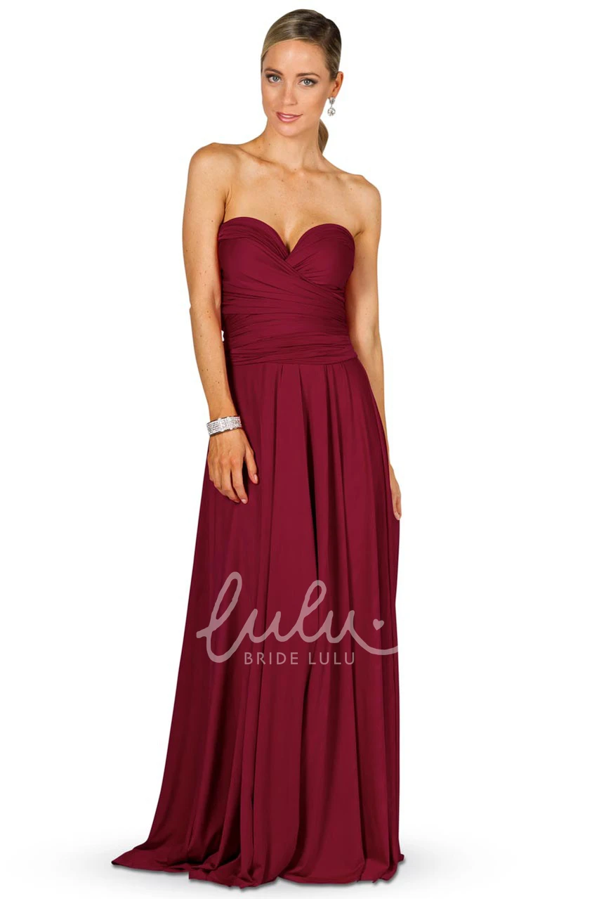 Halter Sleeveless Chiffon Bridesmaid Dress with Ruching Modern Convertible Style