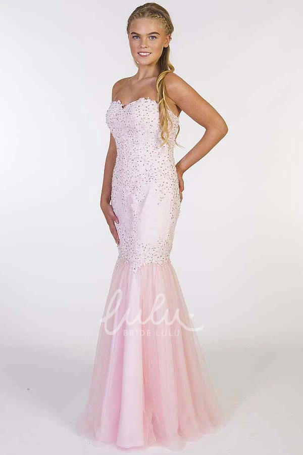 Beaded Sweetheart Trumpet Sleeveless Prom Dress Elegant 2025 Women's Formal Wear