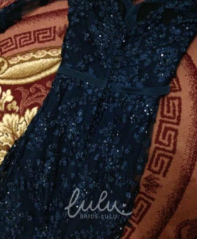 Long Sleeve Mermaid Prom Dress with Appliques Gorgeous and Unique