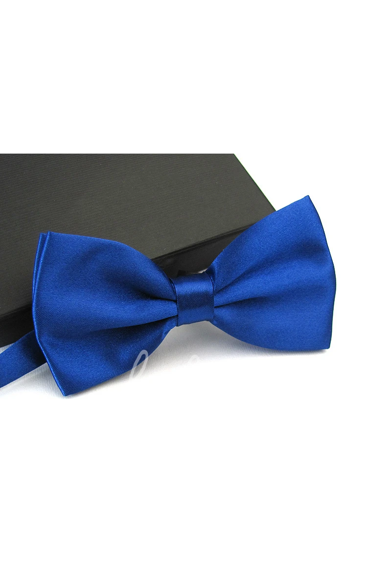 Plain Satin Wedding Bow Tie-11 Color Options
