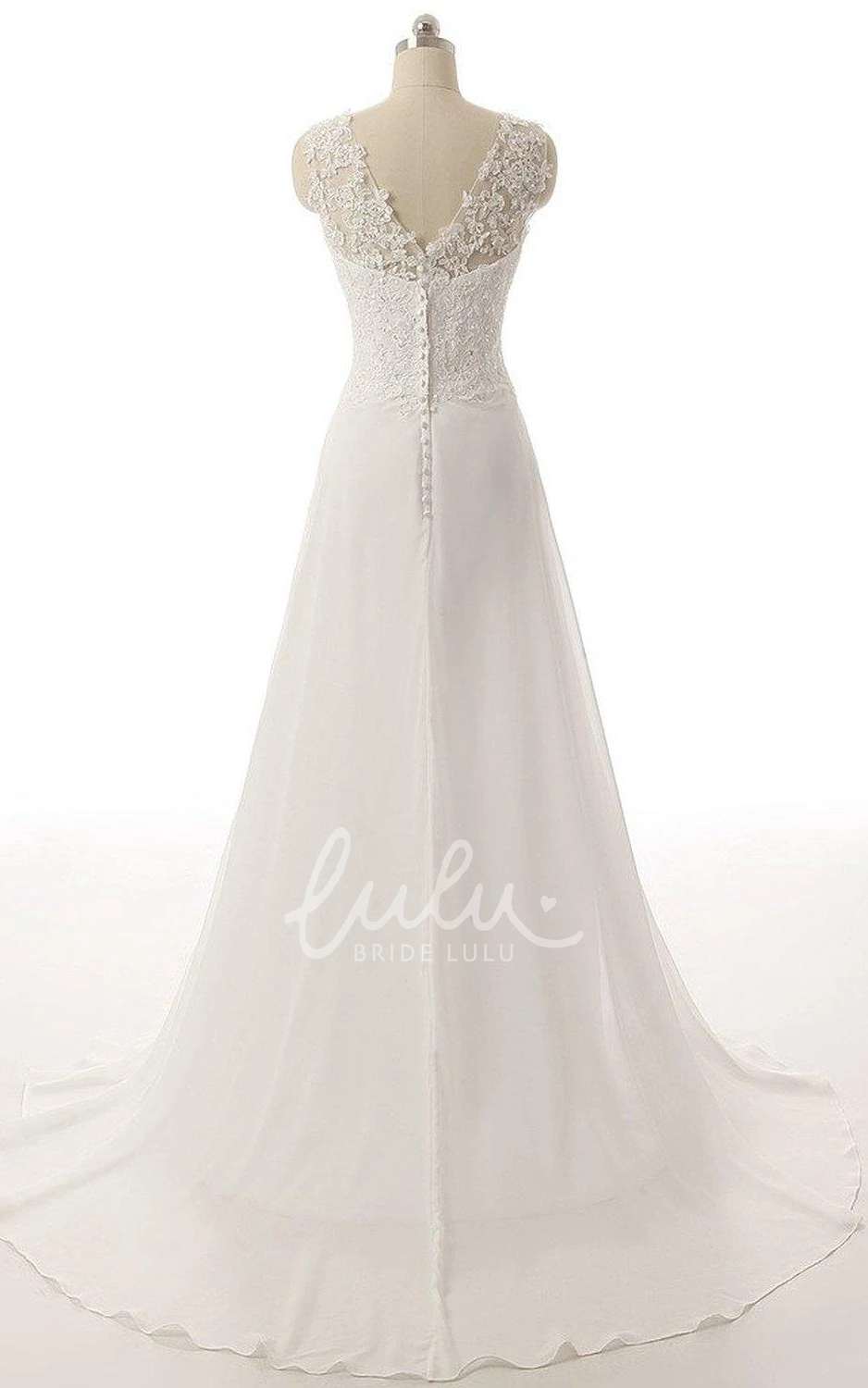 Illusion Lace-Up Back Dress with Sweetheart Neckline and Flower Embroidery