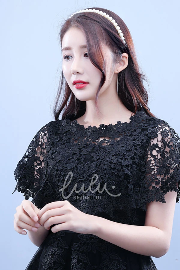 Black Lace Shawl for Weddings and Special Occasions